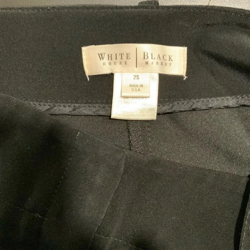 White House Black Market Black Dress Pants. Size 2S
